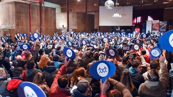 Cientos de personas formaron parte del evento (Télam)