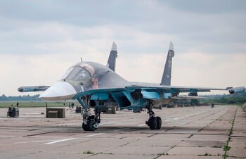 Un cazabombardero Sukhoi Su-34 ruso