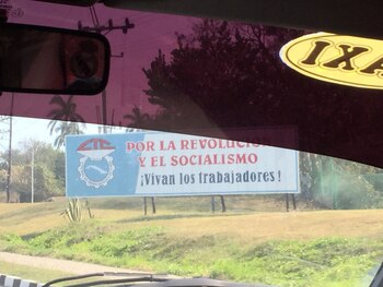 Propaganda política en las rutas