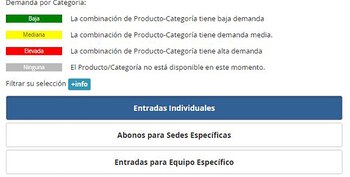 Los cuatro colores que indican