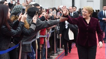 Michelle Bachelet en el acto