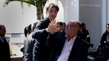 Esteban Bullrich al llegar a