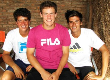 Facundo junto a Diego Schwartzman