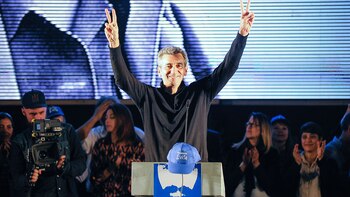 Randazzo durante el último acto