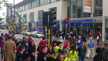 La entrada a la estación