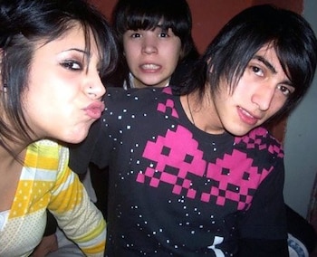 Jones Huala junto a Agustina