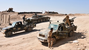 Tropas del régimen sirio en