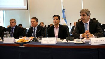 Nicolás Dujovne y Lusi Caputo