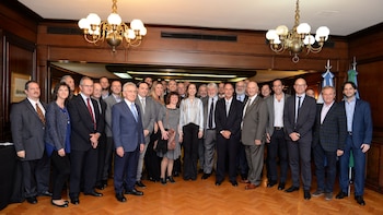 La gobernadora bonaerense junto a