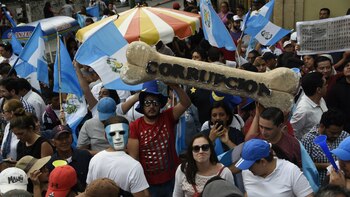 La protestas en Guatemala ante