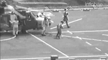 La aeronave los llevó hasta