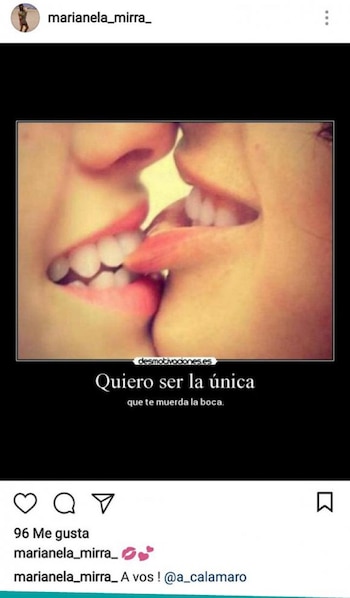 Marianela Mirra alimentó los rumores