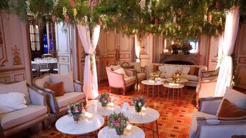 El living principal preparado especialmente