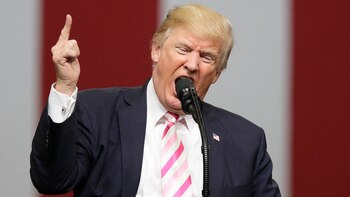 Donald Trump en el mitín