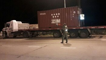 El camión se dirigía hacia