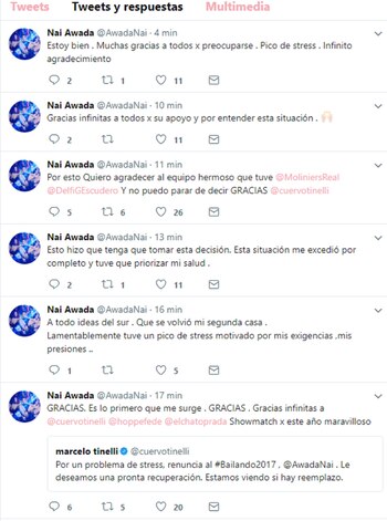 Nai Awada explicó en Twitter