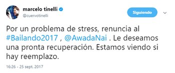 Tinelli aseguró que todavía no