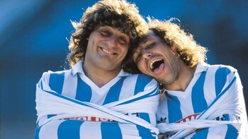 García junto al “Loco” Dalla