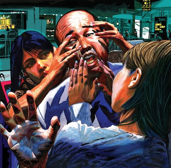 Ilustración del asesinato de Kim