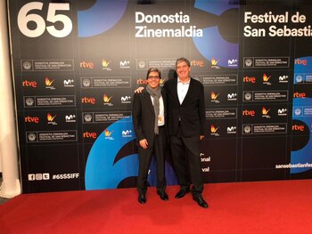 Ralph Haiek junto a Fernando