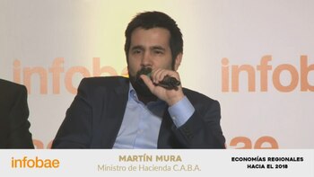 El ministro Martín Mura proyecta