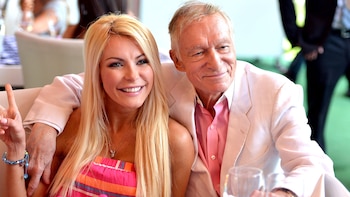Crystal Harris y Hugh Hefner