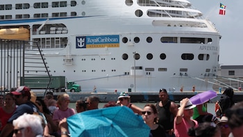 Los turistas pasaron parte de