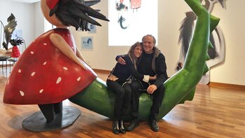 Serrat en la muestra “Monstriña”