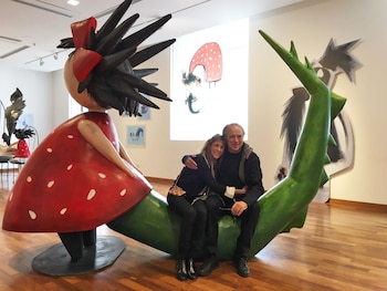 Serrat en la muestra “Monstriña”