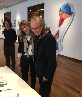 Serrat en la muestra “Monstriña”
