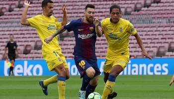 Lionel Messi ante Las Palmas (REUTERS)