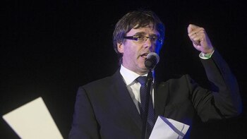 El presidente catalán, Carles Puigdemont,