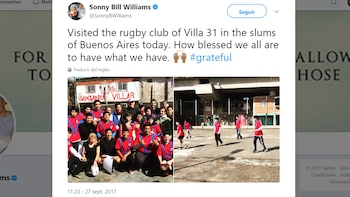 Tuit de @SonnyBWilliam: “Hoy visité