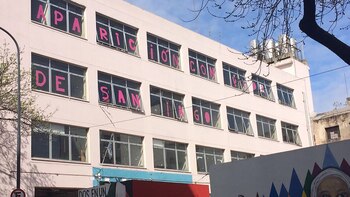 Una de las paredes laterales