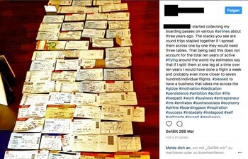 A los usuarios de Instagram les gusta subir fotos de sus vuelos. Captura de pantalla vía Instagram.