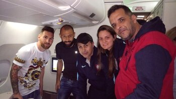 Messi y Mascherano arribaron a