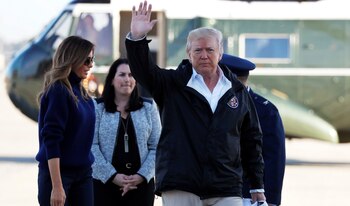 Donald Trump, antes de partir