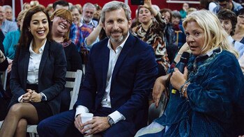 Picetti, junto a Frigerio y