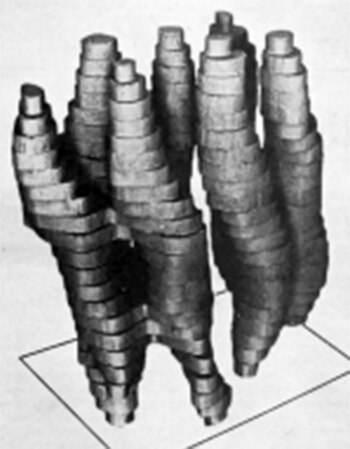 El primer modelo de bacteriorhodopsin,