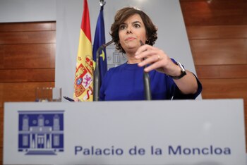 La vicepresidente del gobierno español