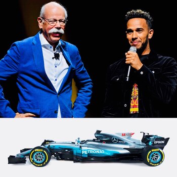 Lewis Hamilton junto al CEO