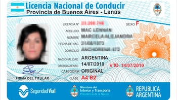 Formato de licencia de conducir