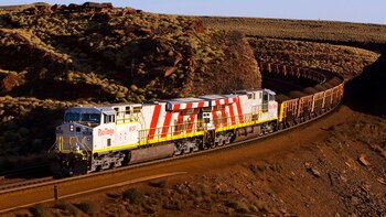 Los trenes autónomos operan en la región de Pilbara, en la zona occidental de Australia (Christian Sprogoe Photography)