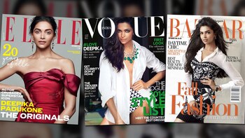 Elle, Vogue India y Harper’s Bazaar son algunas de las portadas que Deepika Padukone protagoniza