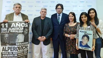 Garavano junto a familiares de