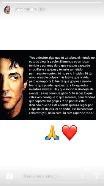 El texto que publicó Gisela