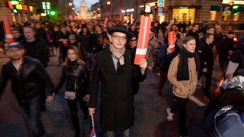 Las manifestaciones contra Vladimir Putin