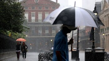 El huracán llegó a EEUU