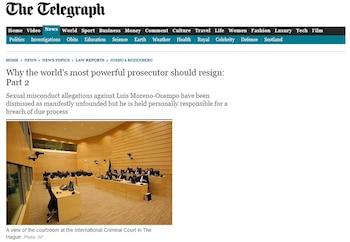 La denuncia contra Moreno Ocampo