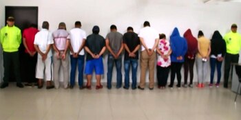 La red criminal desbaratada (Foto: Policía Nacional/El Tiempo)